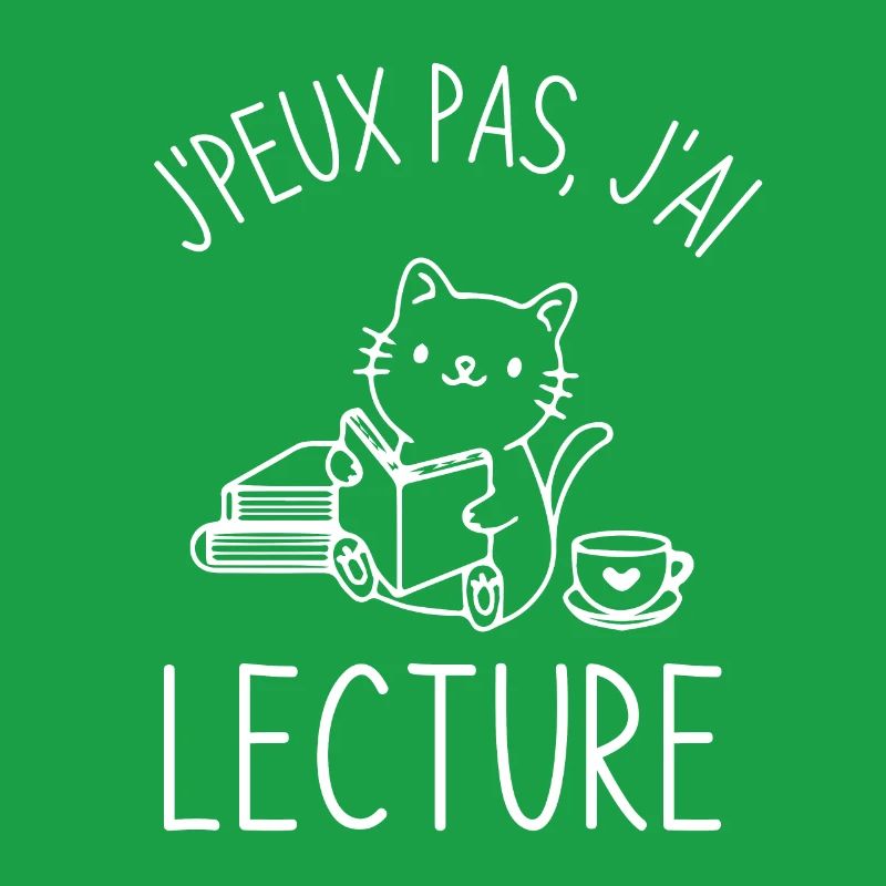 Lecture café chat mignon