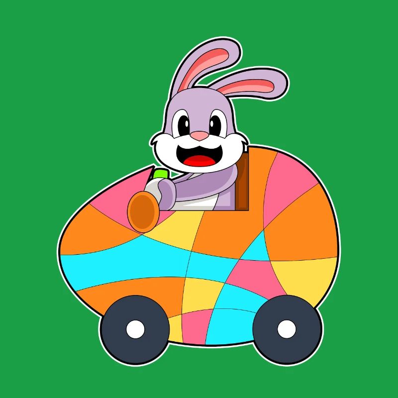 Bunny Easter Car