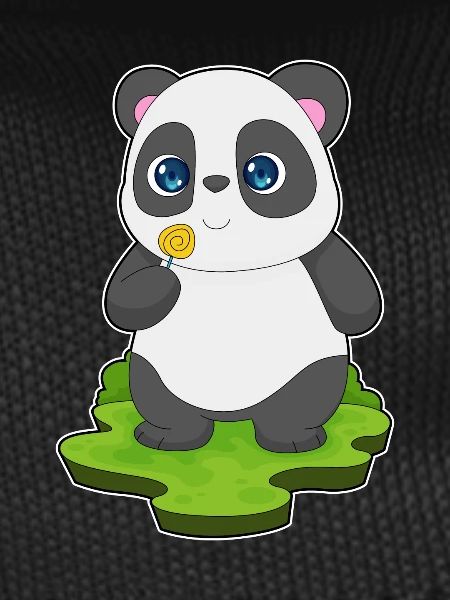Panda lollipop