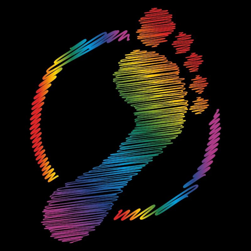 rainbow footprint rainbow footprint
