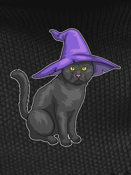 Cat Halloween Witch