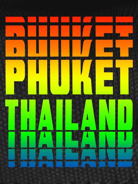 Phuket Thailand rainbow design