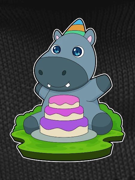Gâteau d’anniversaire hippopotame