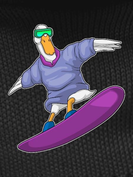 Duck Snowboarder Snowboard