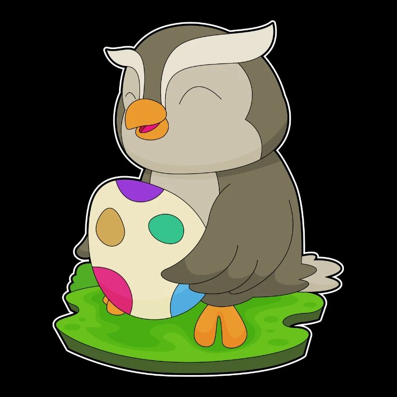 Owl Easter Easter Egg