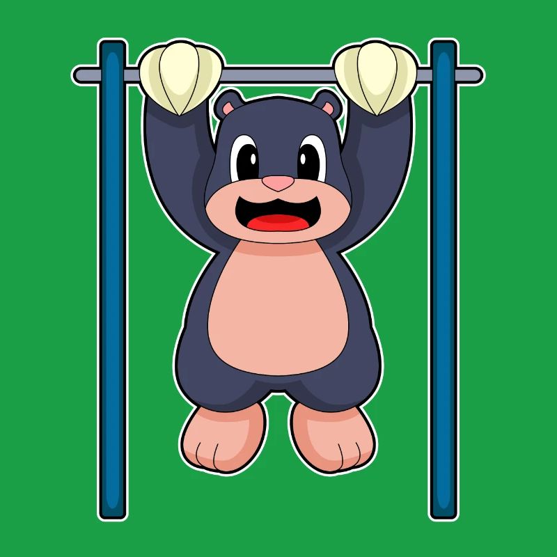 Mole Bodybuilder Pull-ups Bodybuilding