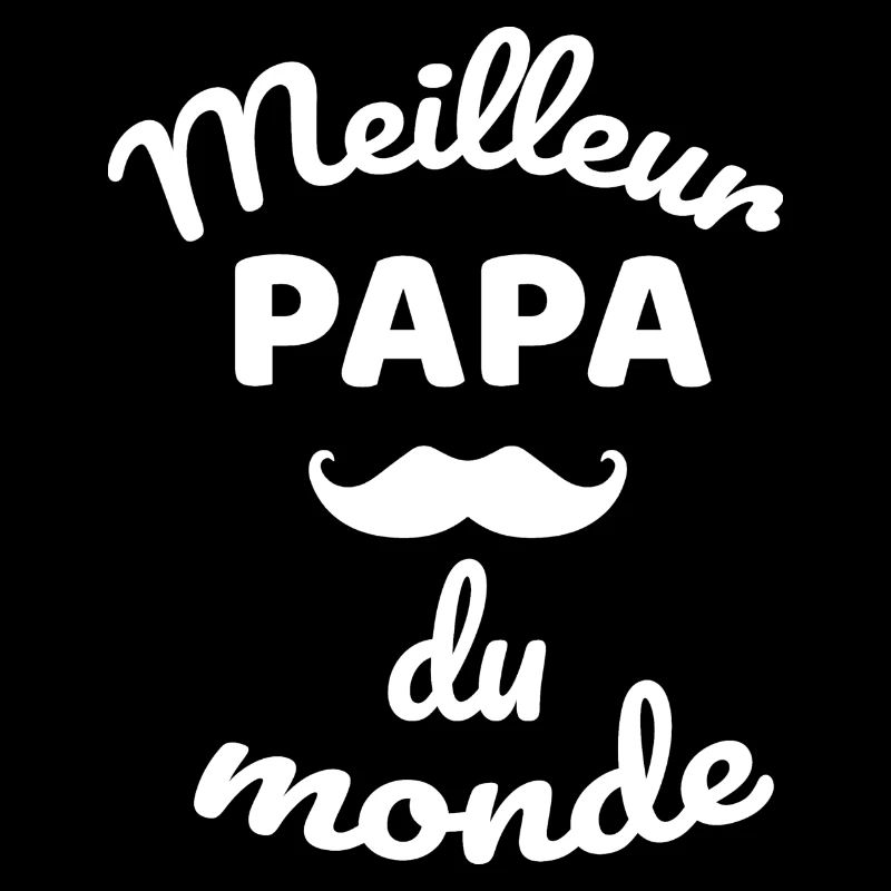Authentic Overall Moustache Dad Design