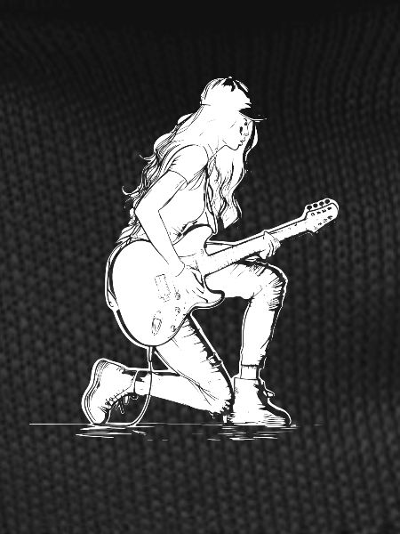 Fille de guitare