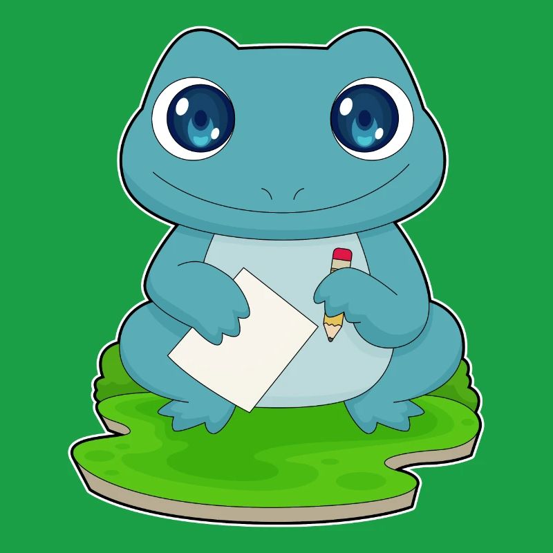 École de papier étudiante Frog