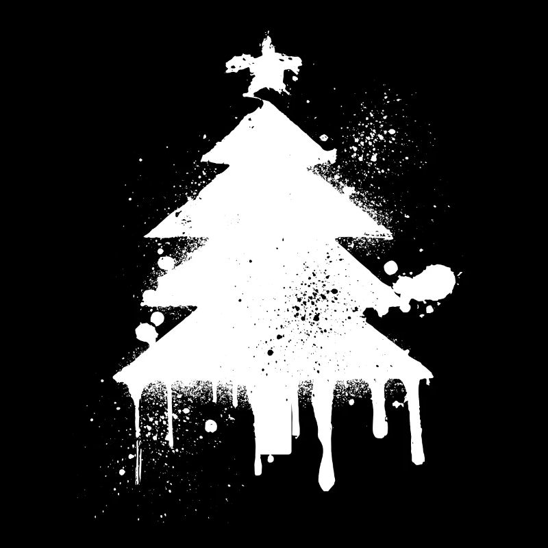 Weihnachtsbaum Spritzeneffekt