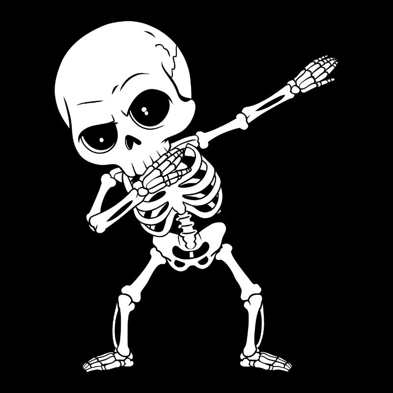 Funny Dabbing Skeleton Halloween Spooky Gift