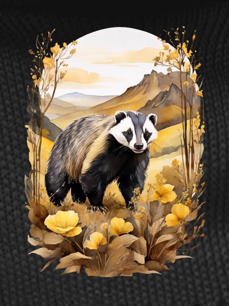 Badger in the mountains