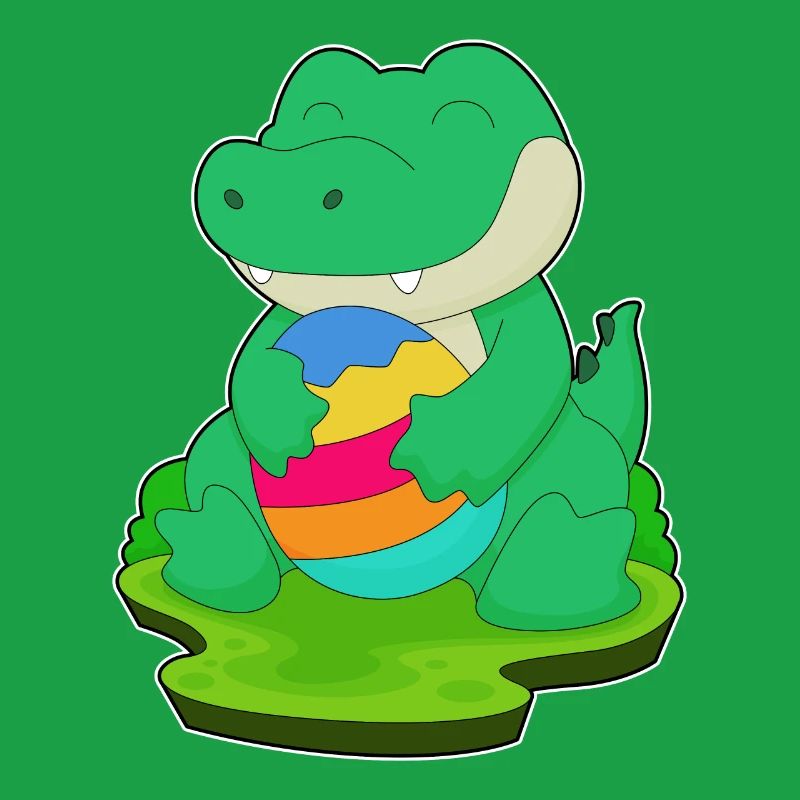 Crocodile Easter Easter Egg