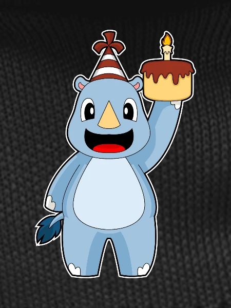 Rhino Birthday Cake