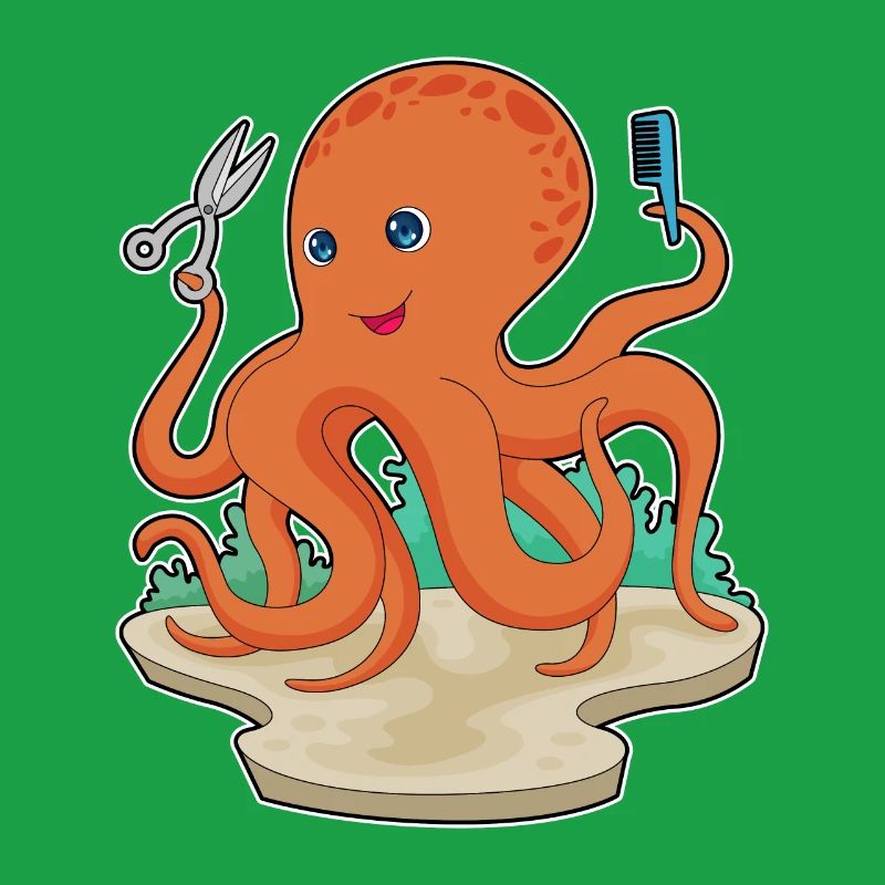 Octopus Coiffeur Ciseaux