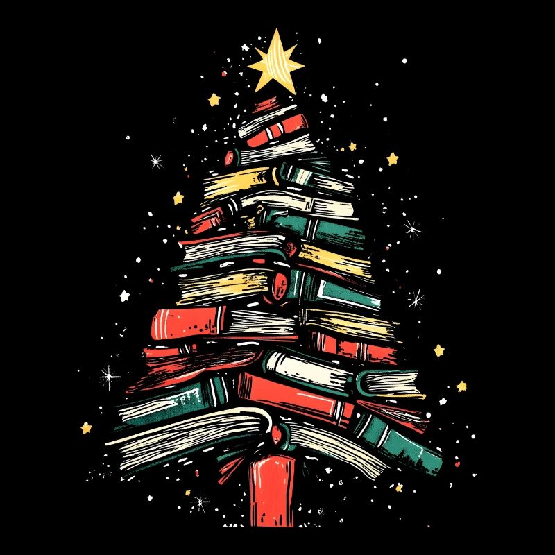 Bookish Gift Christmas Tree Reading Books
