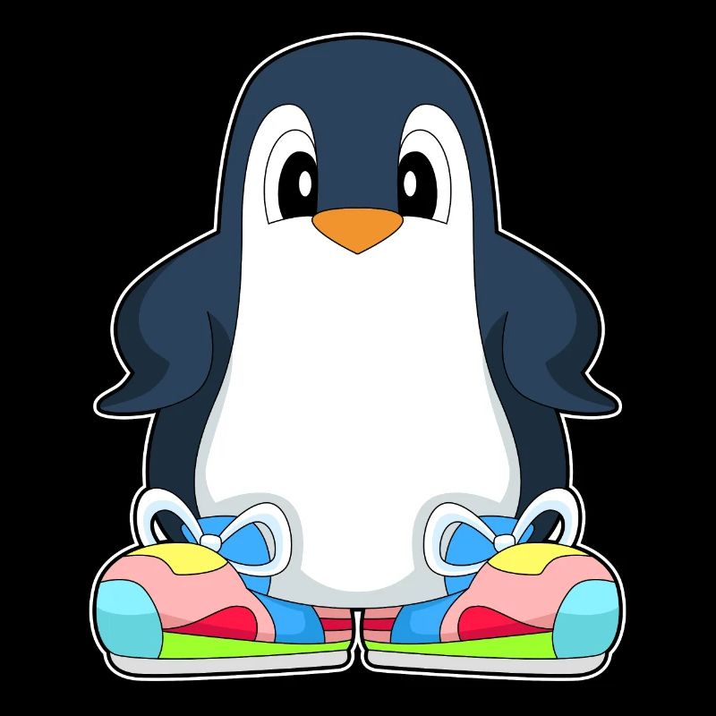 Pinguin große Schuhe