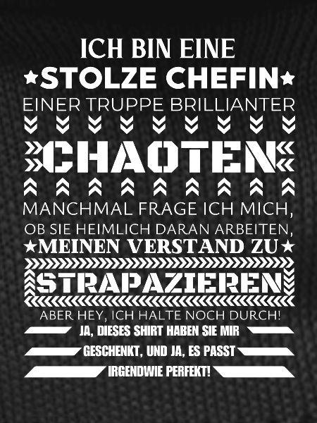 EINE STOLZE CHEFIN BRILLIANTER CHAOTEN