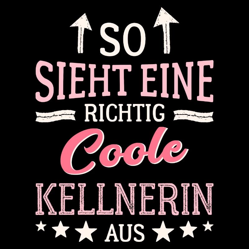 So sieht eine coole Kellnerin aus Bedienung