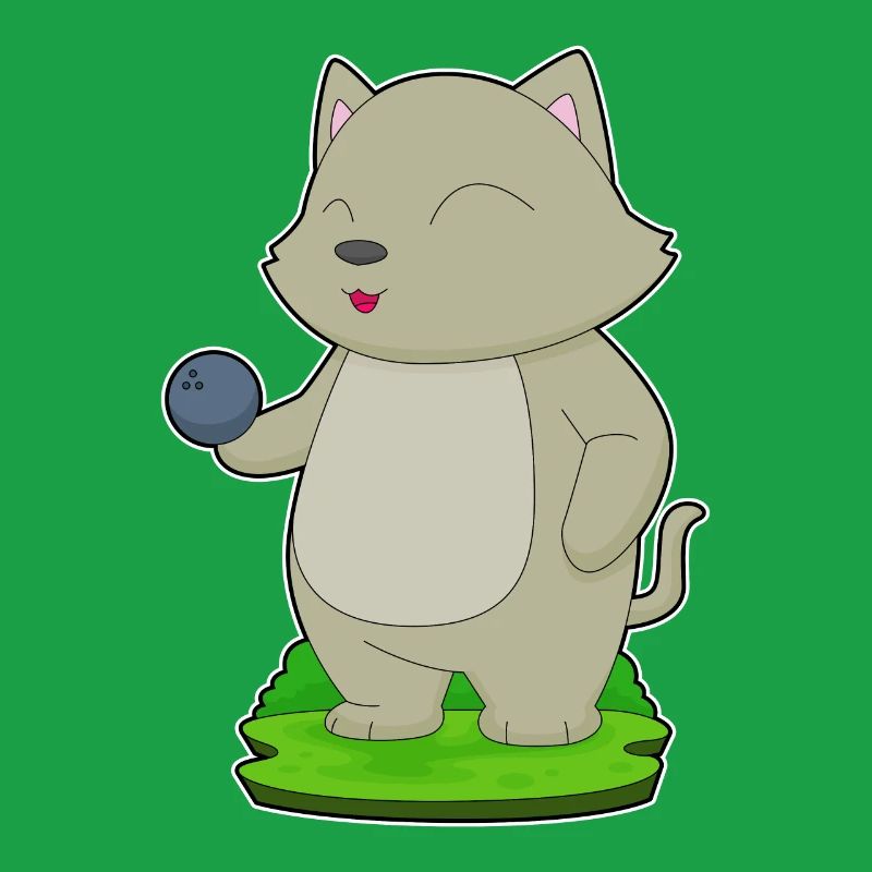 Cat Bowling Boule de bowling