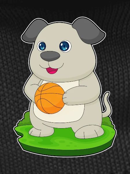 Chien Basketteur Basketteur