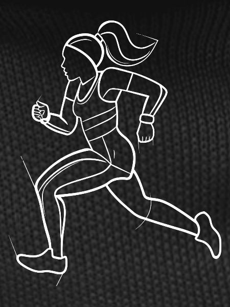 Runner Line Art
