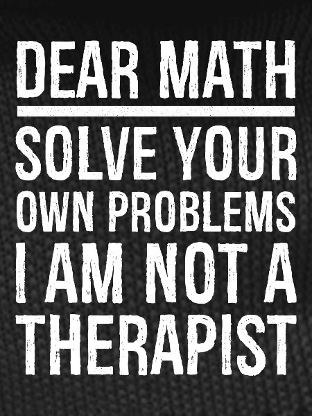 dear math funny shirt