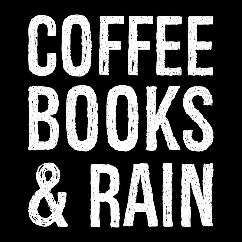 coffee books rain