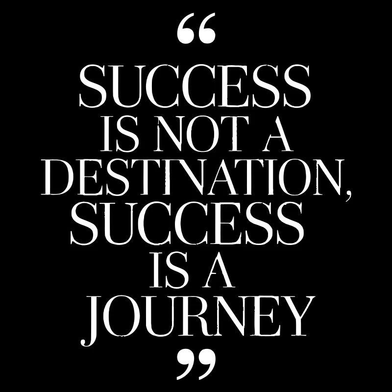 Citation inspirante sur le parcours du succès
