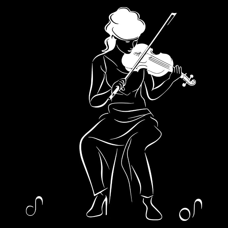 Violinist Drawing