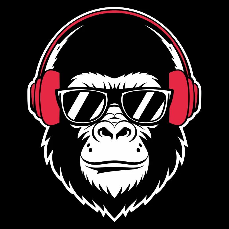 Cooler Gorilla-DJ