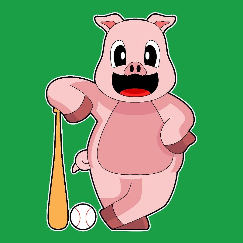 Pig Baseball Batte de baseball