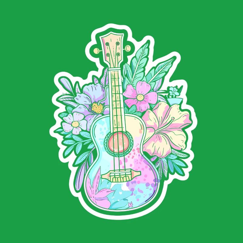 Ukulele Comic-Stil