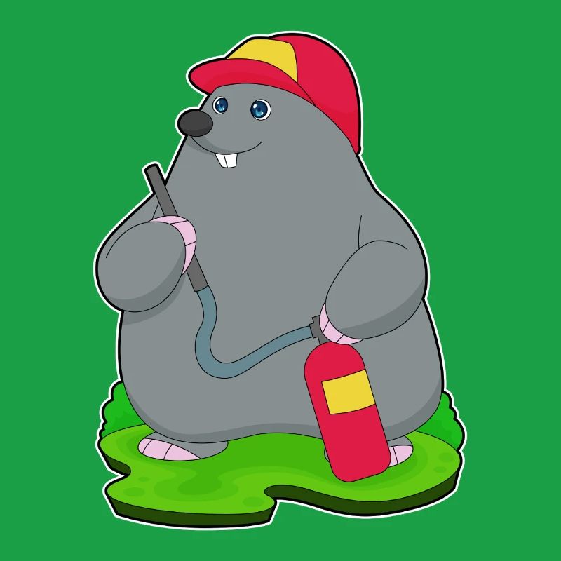 Mole Firefighter Fire Extinguisher