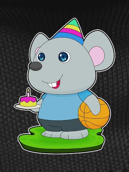 Mouse Birthday Basketball