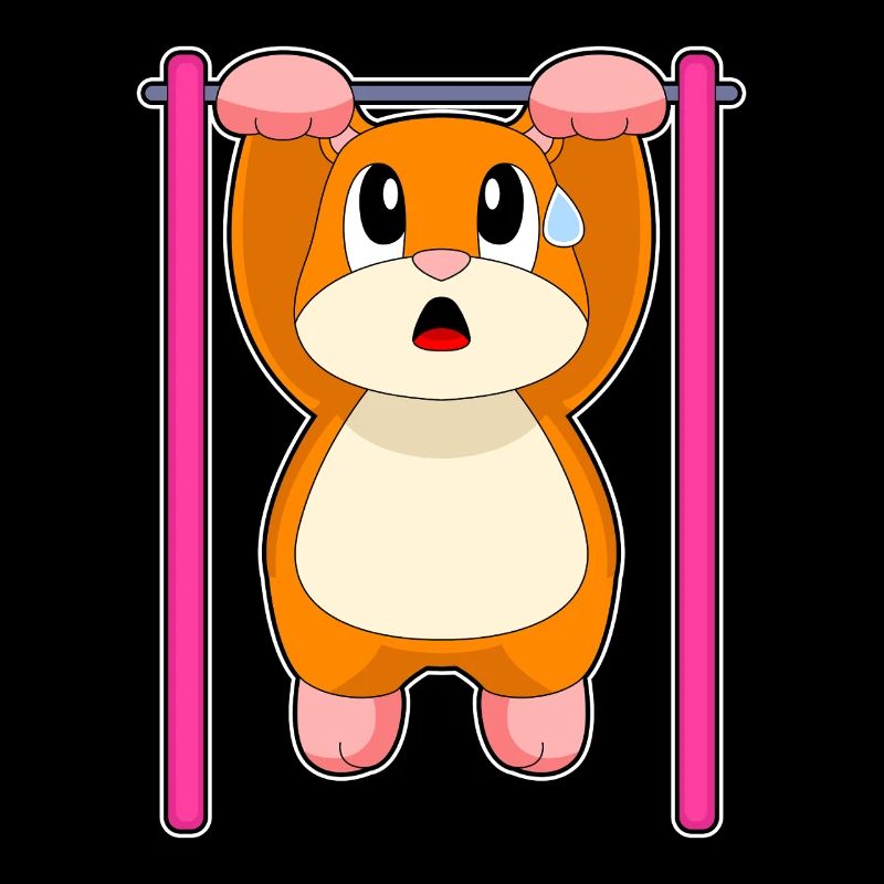 Hamster Bodybuilder Pull-ups Bodybuilding