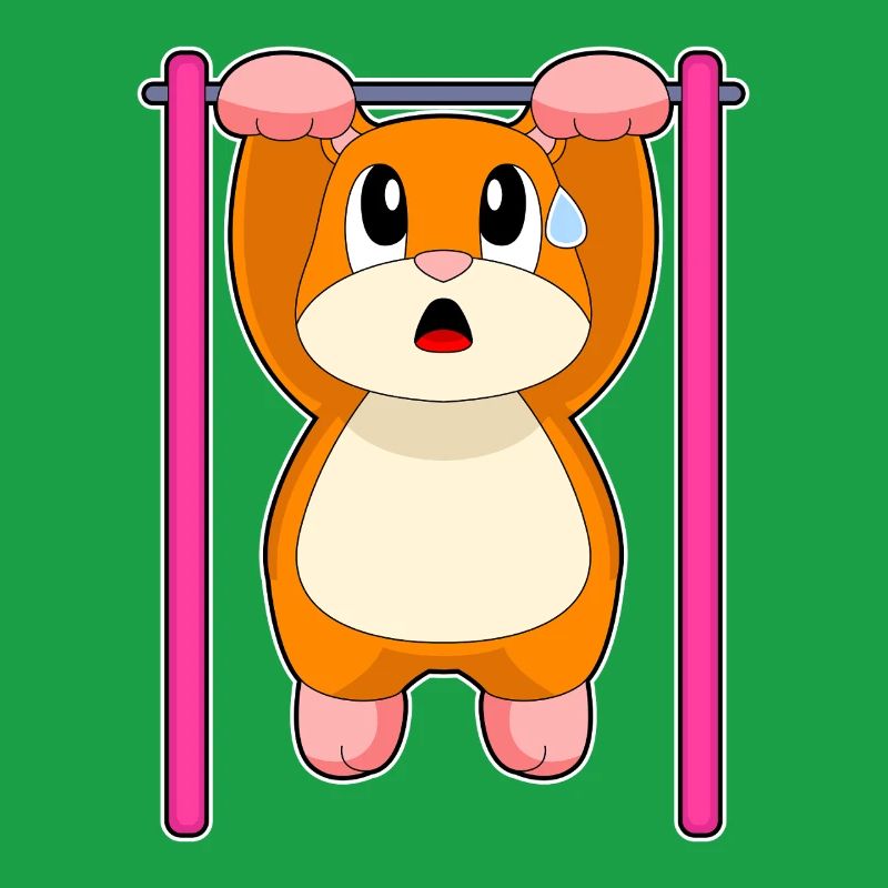 Hamster Bodybuilder Pull-ups Bodybuilding