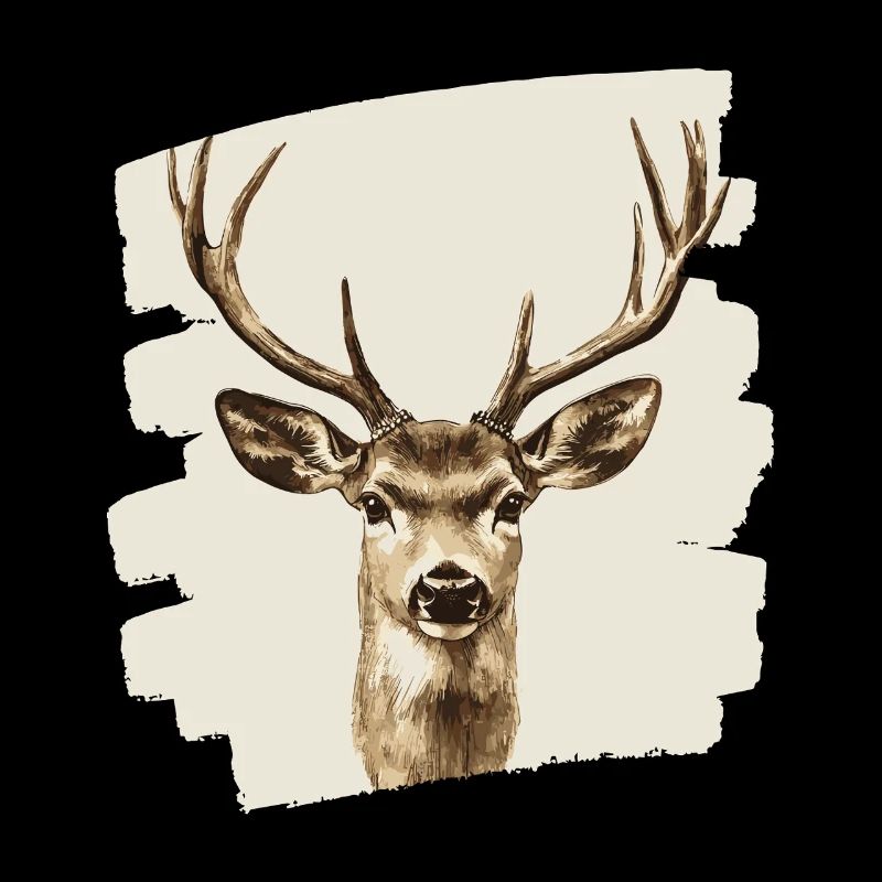 Hirsch mit Geweih