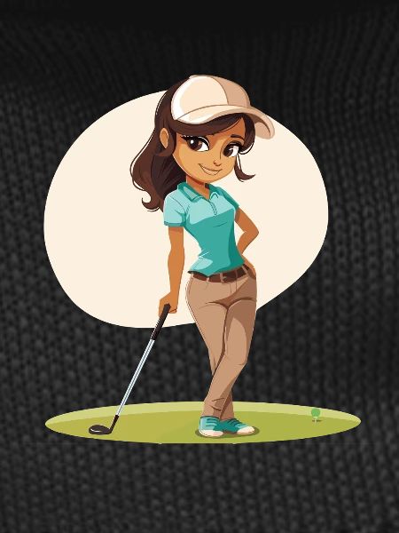 Female Golfer Comic