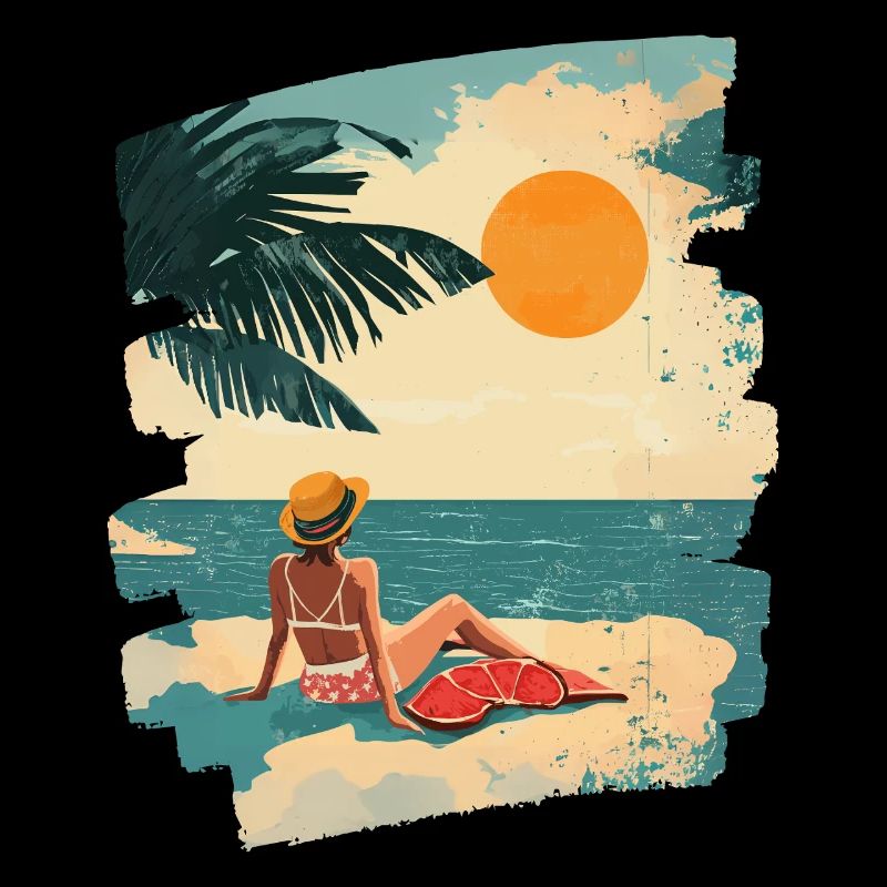 Sommer Strand Retro