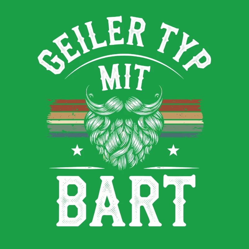 Geiler Typ Mit Bart Bartträger Barbier Vollbart