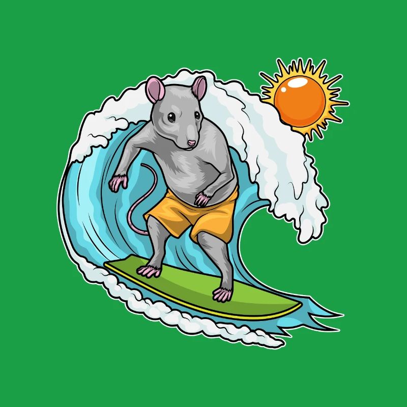 Rat Summer Surfer
