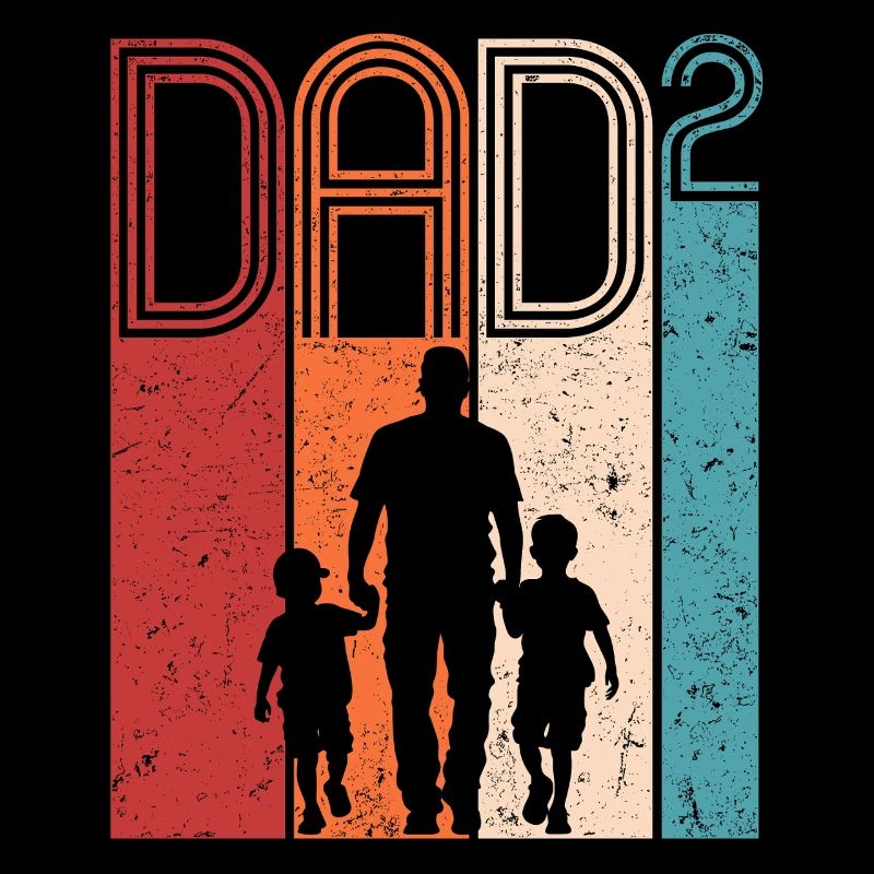 Dad High 2 Father Two Sons Father's Day Gift