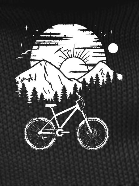 Mountain Biking Drawing