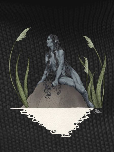 Nymph in a pond