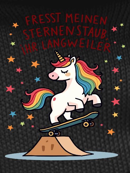 Skateboard-Einhorn