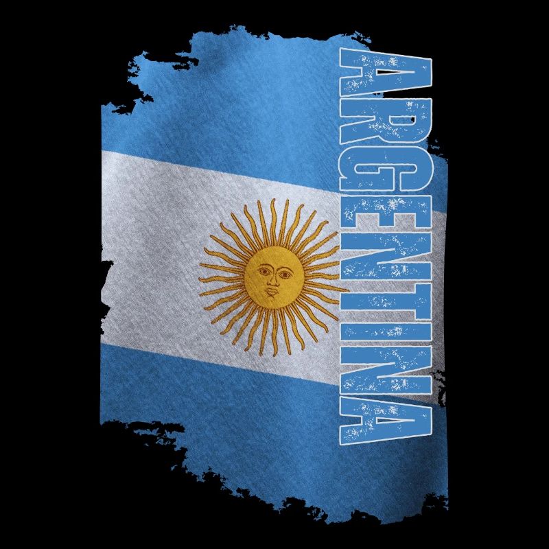 Drapeau argentin vertical, j’adore l’Argentine