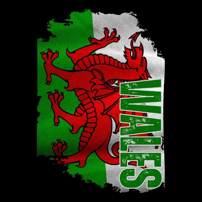 Vertical Welsh flag, Welsh pride