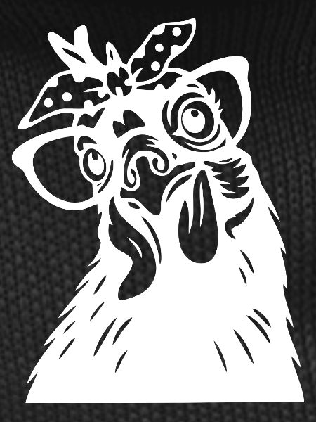 Funny Chicken with Bandana Art