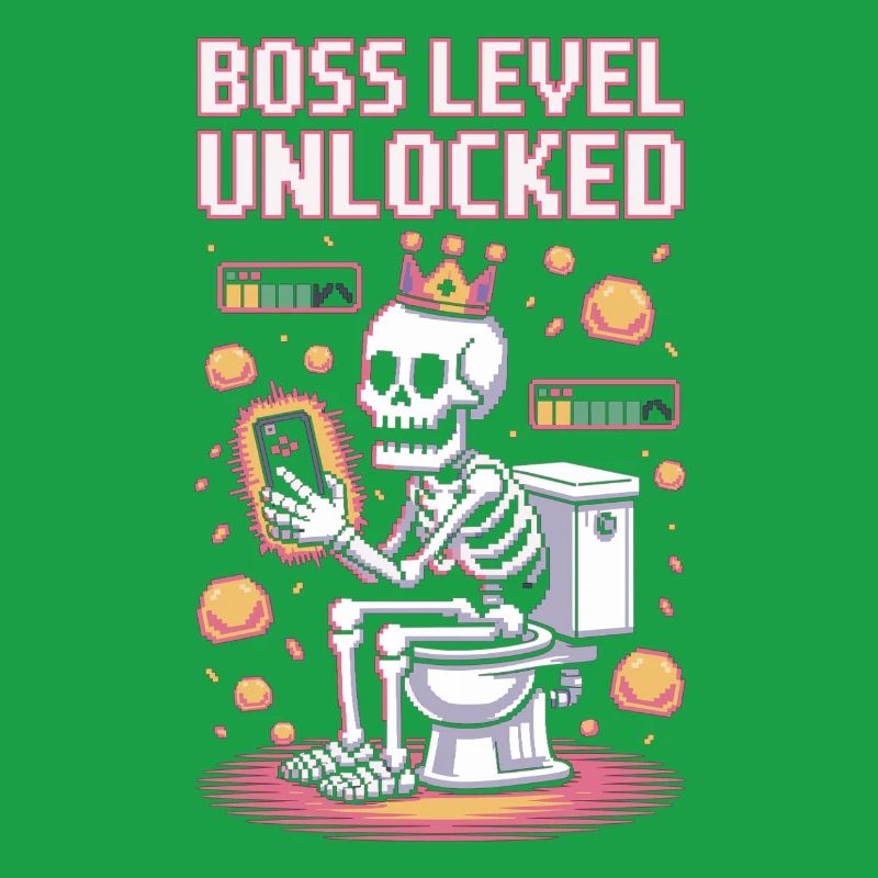 Niveau de final débloqué - Retro Gaming Skeleton activé